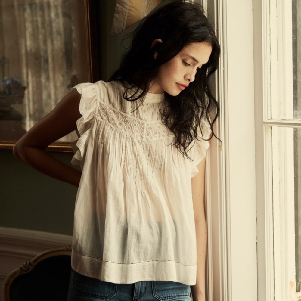 Doen Amaranth Blouse in Salt Large